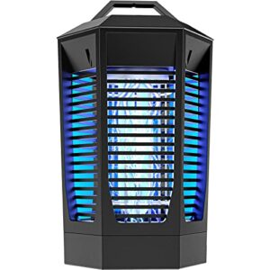 bug zapper outdoor indoor, 4200v high powered mosquito zapper with dusk to dawn light sensor, 18w electric bug mosquito zapper killer up to 2300 sq ft for patio garden home kitchen