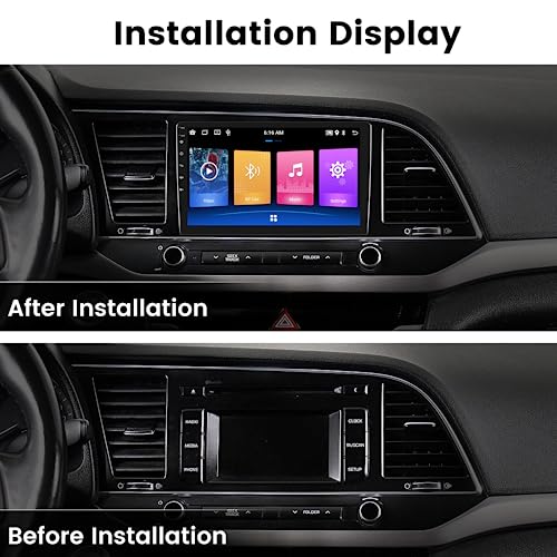 Epronic 10.1 inch Touchscreen Android 13 Car Stereo Double Din Support GPS Navigation WiFi Mirror Link Bluetooth EQ Spilt Screen 23 UI Themes【2+32GB】