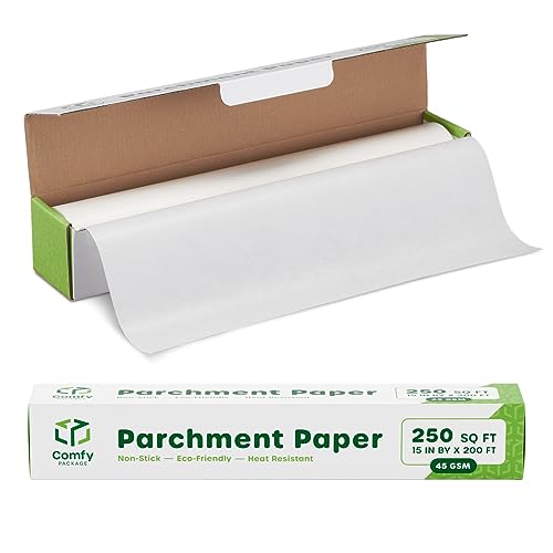 Baking Parchment Paper - Non-Stick Parchment Paper Roll for Baking & Cooking - White (15in. x 200 ft. (Roll))