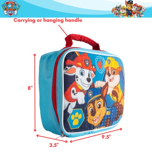 RALME Nickelodeon Paw Patrol Lunch Box with Water Bottle Set- Kids Soft Insulated Lunch Bag for Girls and Boys