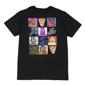 five nights at freddy's big boy's colorful graphic tile grid t-shirt (small)
