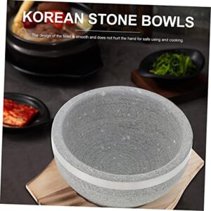 Korean Ramen Pot Stone Stew Pot Restaurant Cooking Pot Kitchenware Bibimbap Stone Delicate Bibimbap Bowl Granite Stone Cooking Pot Korean Soup Pot Household Cooking Pot