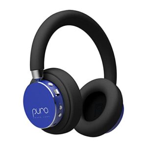 puro sound labs bt2200s plus volume limited kids’ bluetooth headphones (blue)