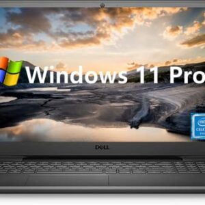 Dell Inspiron 3000 Business Laptop, 15.6 HD Display, Intel Celeron N4020 Processor, Windows 11 Pro, 16GB RAM, 1TB HDD, Intel UHD Graphics, WiFi, HDMI, Webcam, Bluetooth, SD Card Reader, Black