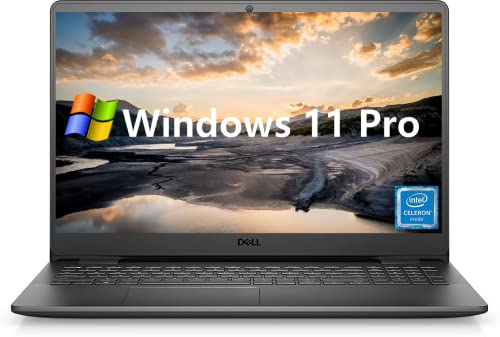 Dell Inspiron 3000 Business Laptop, 15.6 HD Display, Intel Celeron N4020 Processor, Windows 11 Pro, 16GB RAM, 1TB HDD, Intel UHD Graphics, WiFi, HDMI, Webcam, Bluetooth, SD Card Reader, Black