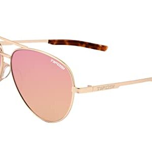 Tifosi Optics Shwae Aviator Sunglasses (Gold, Pink Mirror)