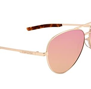 Tifosi Optics Shwae Aviator Sunglasses (Gold, Pink Mirror)