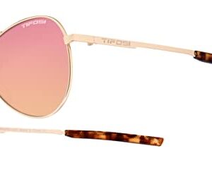 Tifosi Optics Shwae Aviator Sunglasses (Gold, Pink Mirror)