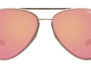 Tifosi Optics Shwae Aviator Sunglasses (Gold, Pink Mirror)