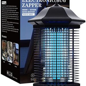 SIXYID Bug Zapper for Outdoor Indoor, Electric Mosquito Zapper Fly Zapper, Bug Mosquito Fly Insect Traps Killer and Repellent for Home, Garden, Patio, 4400V High Voltage 18W Power