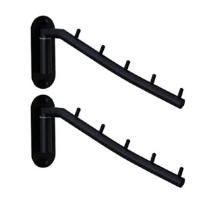 wall mount clothes hanger, laundry hanger dryer rack foldable, retractable clothes drying rack wall mounted clothing hanging system drying closet storage organizer wall black wall mount 2-pack