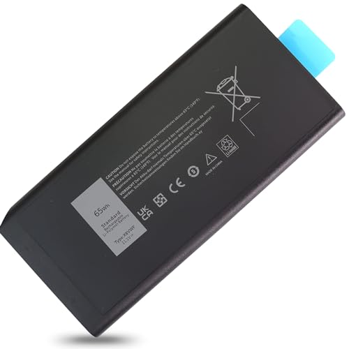 65WH 4XKN5 CJ2K1 X8VWF Battery Compatiable with Dell Latitude 14 Rugged 5404 5414 E5404 Rugged Extreme 7404 7414 E7404, fits P45G P46G001 P46G002 XN4KN 5XT3V 09FN4 451-12187 909H5 11.1V-6 Cells