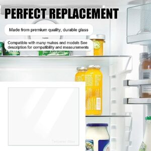 240350608 AP2115928 Refrigerator Crisper Drawer Cover Insert ，Refrigerator Glass Replacement for Frigidaire Kenmore, White-Westinghouse, Crosley Glass Shelf Replacement -24" x 15.5"Inches