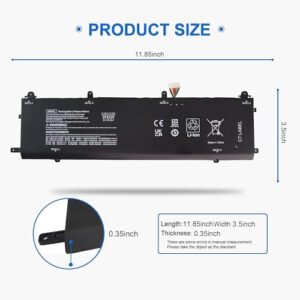 BN06XL HSTNN-IB9A Battery for HP Spectre X360 15-EB 15T-EB 15-EB0005NI 15-EB0005UR 15-EB0043DX 15-EB0053DX 15-EB1008TU 15-EB1083NR Replaced BNO6XL BN06072XL L68235-1C1 TPN-Q226 72.9WH 11.55V