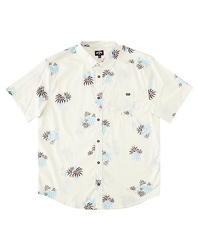 Billabong Boy's Sundays Mini Short Sleeve Shirt (Toddler/Little Kids) Stone XL (7 Little Kid)