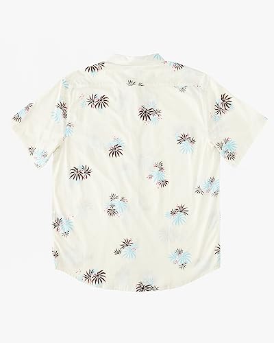 Billabong Boy's Sundays Mini Short Sleeve Shirt (Toddler/Little Kids) Stone XL (7 Little Kid)