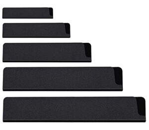 5/10/20pcs universal knife edge guards set, non-bpa knife sheath, waterproof abrasion resistant felt lined knife cover sleeves knife protectors, gentle on your blades(5pcs)