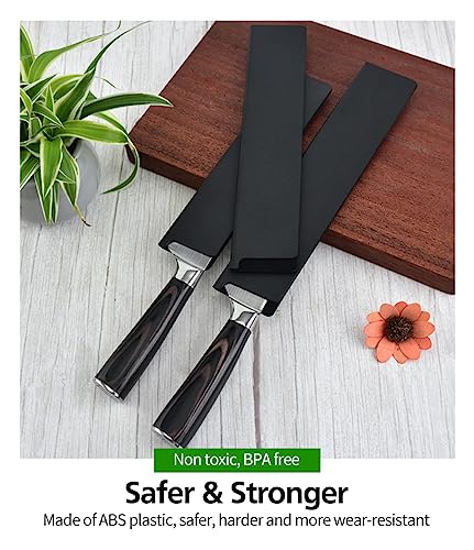 5/10/20pcs Universal Knife Edge Guards Set, Non-BPA Knife Sheath, Waterproof Abrasion Resistant Felt Lined Knife Cover Sleeves Knife Protectors, Gentle on Your Blades(5pcs)