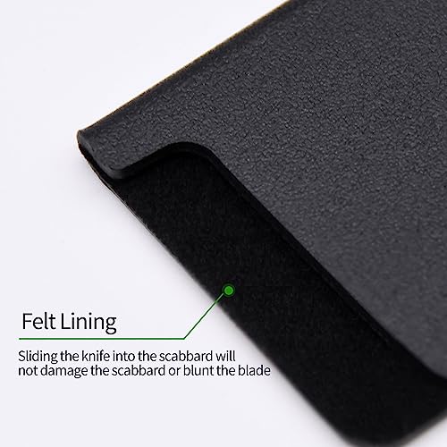 5/10/20pcs Universal Knife Edge Guards Set, Non-BPA Knife Sheath, Waterproof Abrasion Resistant Felt Lined Knife Cover Sleeves Knife Protectors, Gentle on Your Blades(5pcs)