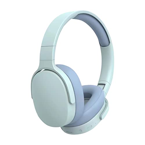 atinetok Bluetooth 5.1 Hi-Fi Soft Earmuffs Stereo Noise Cancelling Headphones - Foldable Over-Ear Lightweight Wireless Built-in Mic Surround Sound Bass Headset for Travel Home Sports Office