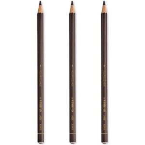 stabilo all watercolour effect pencil pack of 3 pencils - brown