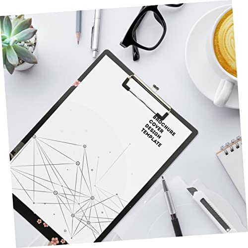 Acrylic Sheet Document Writing Board Metal Clip Hardboard Document Clipboard Folder Exam Paper Clips Acrylic Clipboards Good Looking Black Office Board Clipboard