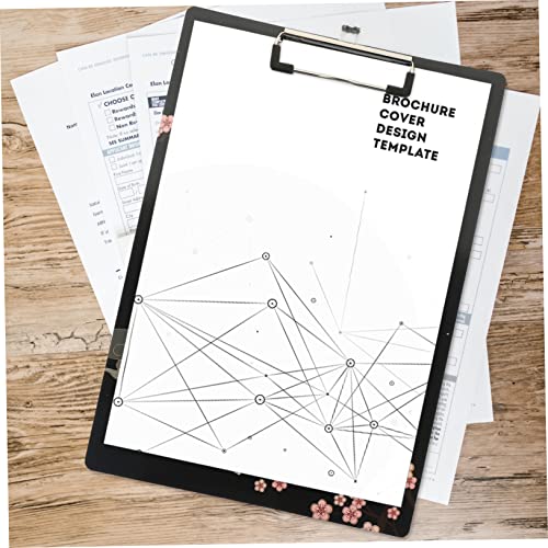 Acrylic Sheet Document Writing Board Metal Clip Hardboard Document Clipboard Folder Exam Paper Clips Acrylic Clipboards Good Looking Black Office Board Clipboard