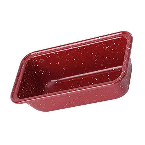 Angoily Loaf Pan 2pcs Toast Mold Bread Mold Loaf Nonstick Bakeware Handle Design Bread Mold Carbon Steel Baking Pan Kitchen Loaf Pan Small Tools Red Non Stick Bread Baking Tools