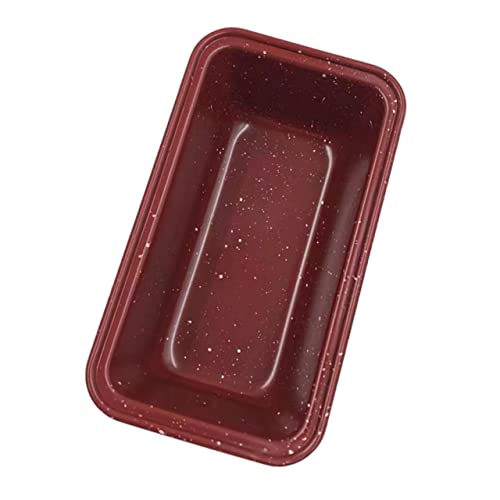 Angoily Loaf Pan 2pcs Toast Mold Bread Mold Loaf Nonstick Bakeware Handle Design Bread Mold Carbon Steel Baking Pan Kitchen Loaf Pan Small Tools Red Non Stick Bread Baking Tools