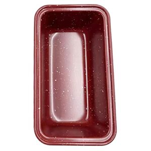 Angoily Loaf Pan 2pcs Toast Mold Bread Mold Loaf Nonstick Bakeware Handle Design Bread Mold Carbon Steel Baking Pan Kitchen Loaf Pan Small Tools Red Non Stick Bread Baking Tools