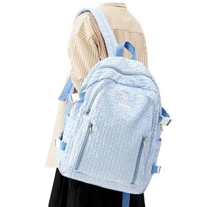 weradar kawaii bookbag for girls lightweight carry on travel backpack small sports backpack for women elementary school backpack(blue)