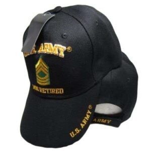 Flakita's Novelties Oficially Licensed US ARMY MSG RETIRED BALL CAP HAT