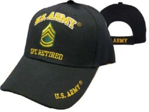 flakita's novelties oficially licensed us army sfc sergeant first class retired hat ball cap veteran