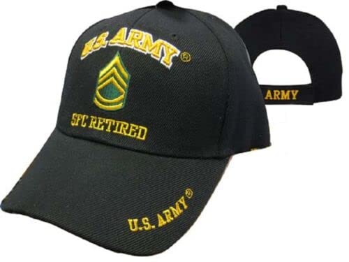 Flakita's Novelties Oficially Licensed US Army SFC Sergeant First Class Retired Hat Ball Cap Veteran