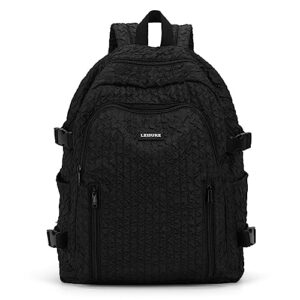 weradar simple black backpack for women anti theft small laptop travel backpacks lightweight bookbag basic middle school backpack for teens girls