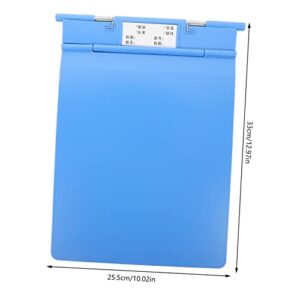 Ciieeo Case Folder Paper Folder Digital Writing Pad Office Folders Writing Paper Holder Nurse Clipboard Writing Clipboard Boards Exam Paper Base Writing Base Plate Abs Paper Pad Blue A4