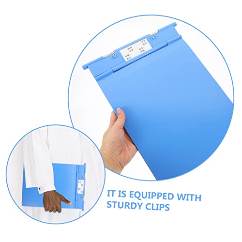 Ciieeo Case Folder Paper Folder Digital Writing Pad Office Folders Writing Paper Holder Nurse Clipboard Writing Clipboard Boards Exam Paper Base Writing Base Plate Abs Paper Pad Blue A4