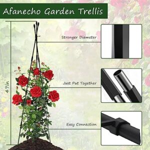 𝑨𝒇𝒂𝒏𝒆𝒄𝒉𝒐 2Packs Trellis for Climbing Plants Outdoor and Indoor, 47.24inch Garden Rustproof Plant Trellis Support Grows Lattice for Indoor Plants Trellis for Potted Flowers Tomatoes, or Vines