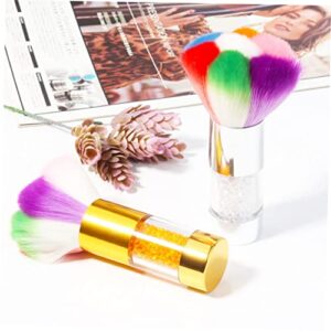 Makeup Cleaner 8 Pcs Dust Brush Nail Cleanser Para Uñas Acrilicas Nail Cleaner Tool Nail Art Brushes Cosmetic Brushes Set Manicure Supplies Bristle Nail Brush Nail Brushes
