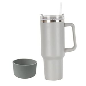 stainless steel vacuum tumbler with handle | stanley 40 oz tumbler with handle gray | simple modern 40 oz tumbler | stanley cup 40 oz | stanley rubber bottom | 40 oz tumbler | bottom cup