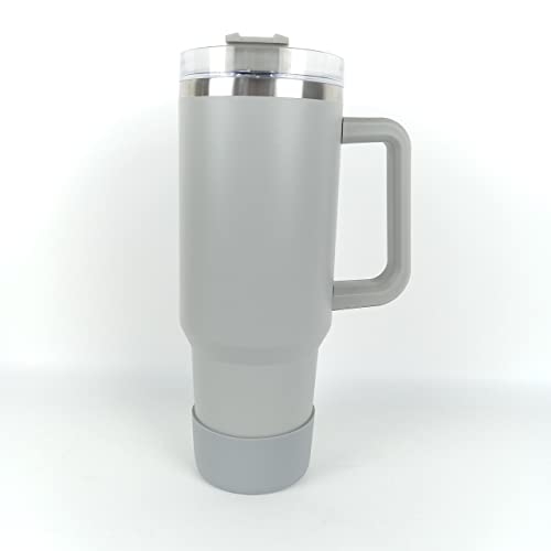 Stainless Steel Vacuum Tumbler with handle | stanley 40 oz tumbler with handle gray | simple modern 40 oz tumbler | Stanley cup 40 oz | stanley rubber bottom | 40 oz tumbler | bottom cup