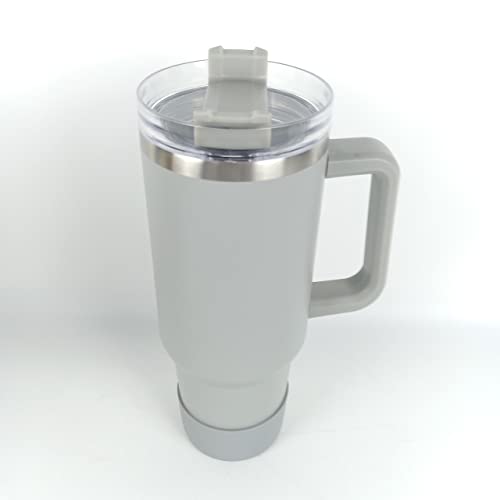 Stainless Steel Vacuum Tumbler with handle | stanley 40 oz tumbler with handle gray | simple modern 40 oz tumbler | Stanley cup 40 oz | stanley rubber bottom | 40 oz tumbler | bottom cup