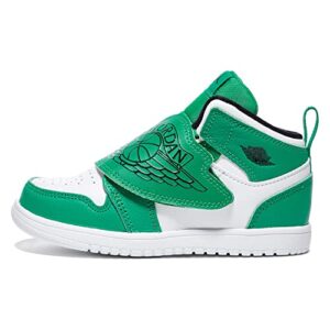 jordan baby boy's sky jordan 1 (infant/toddler) lucky green/black/white 4 toddler m