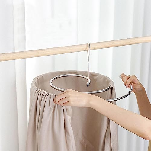 DOITOOL 2PCS Spiral Shaped Drying Rack Stainless Steel Bed Sheet Drying Hanger, Space Saving Blanket Drying Rack, Laundry Spiral Hanger for Bed Sheet Coverlet Bath Towel