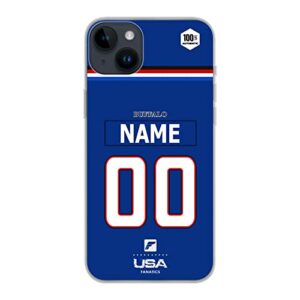 football phone case buffalo new york usa customize your name and number silicone transparent - compatible iphone and samsung (samsung galaxy a04)