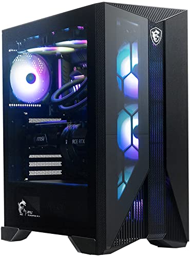 MSI Aegis RS 12TF-253US Gaming & Entertainment Desktop PC (Intel i9-12900KF 16-Core, 32GB DDR5 4800MHz RAM, 4TB PCIe SSD, GeForce RTX 3080 Ti, WiFi, Bluetooth, Win 10 Pro) Refurbished (Renewed)