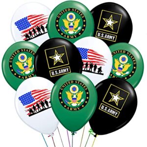 u.s. army balloons pack of 30 u.s army party balloons american heroes military veteran party decorations 12inch army balloons for going away party decorations
