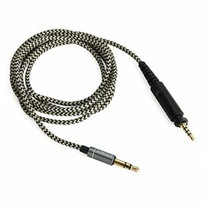 audio nylon headphone cable replacement for shure srh840 srh940 srh440 srh750dj accessory part