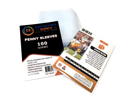 20 Pack Collectible Supply Penny Sleeves 100 Ct. Standard Size (2000 Total Sleeves) Trading Gaming Card Storage & Protection