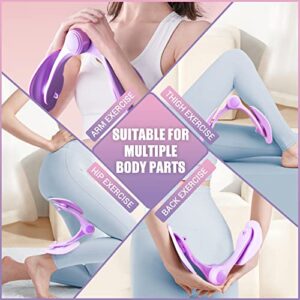 COFOF Thigh Master Thigh Exerciser for Women, Enhanced Resistance Hip & Pelvis Trainer, Inner Thigh Exercise Equipment Kegel Exercise Products for Women Home Gym(Purple)